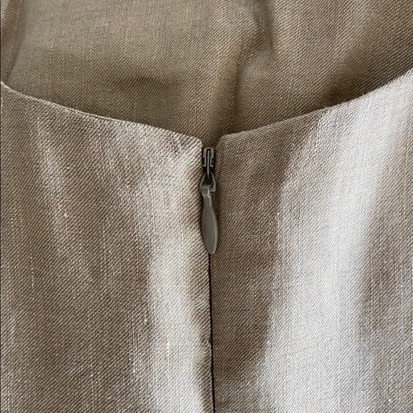 Giorgio Armani Linen Bow OrganzaFlattering Dress 8 - Picture 3 of 13